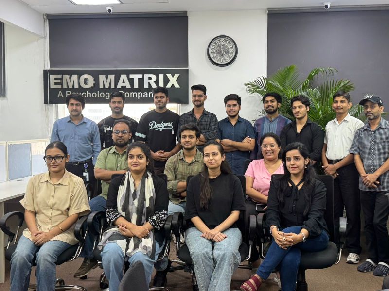 The Emo Matrix team at the Noida office
